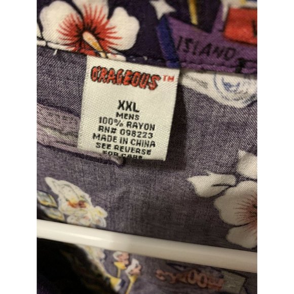 Mens O'Rageous Hawaiian Short Sleeve Shirt XXLarge camper tropical drinks - Picture 5 of 5